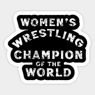 WOMEN'S WRESTLING CHAMPION Sticker